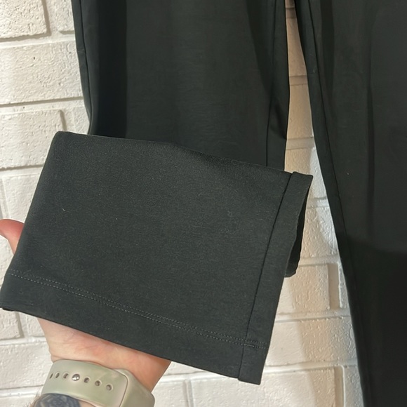 Eileen Fisher Green Soft Woven Tencel Blend Pants - Picture 4 of 7